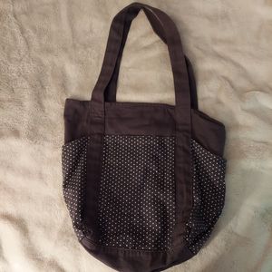 *LAST CHANCE* Thirty-One Black & White Polka Dot Tote Bag